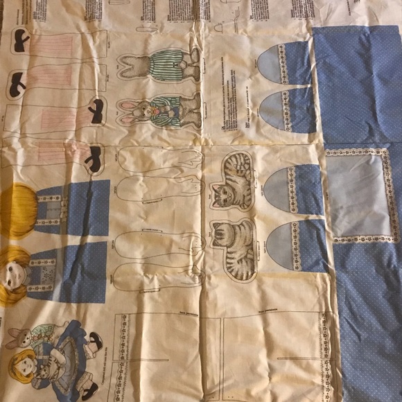 Vintage Alice in Wonderland doll set pattern with White Rabbit Cheshire Cat uncu - Picture 5 of 6